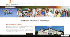 Desktop Screenshot of collegesaintaugustin-angers.com