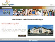 Tablet Screenshot of collegesaintaugustin-angers.com